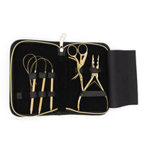 Dripping in gold hair extension tool kit