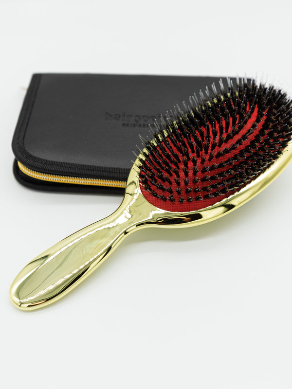Hair Society boat/bristle nylon brush (gold)